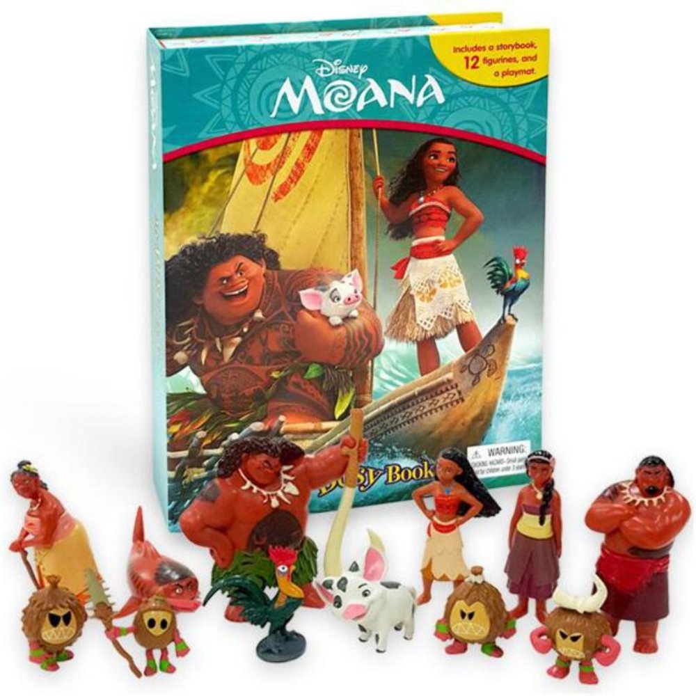 Disney Moana My Busy Board Book with Figurines - Picture 4 of 6